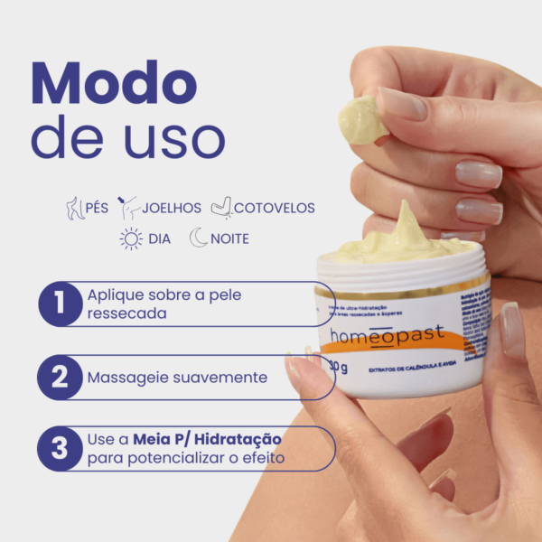 Creme Ultra Hidratação 30g Homeopast - Imagem 5