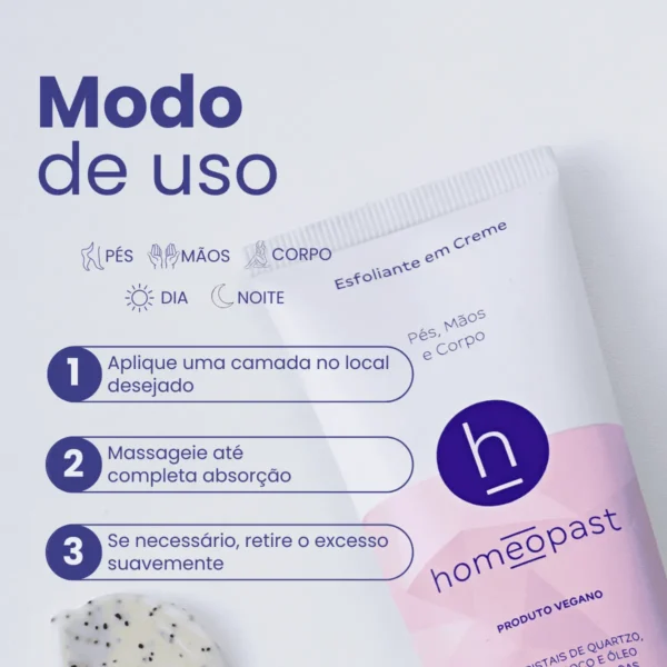 Esfoliante em Creme 100g Homeopast - Imagem 5