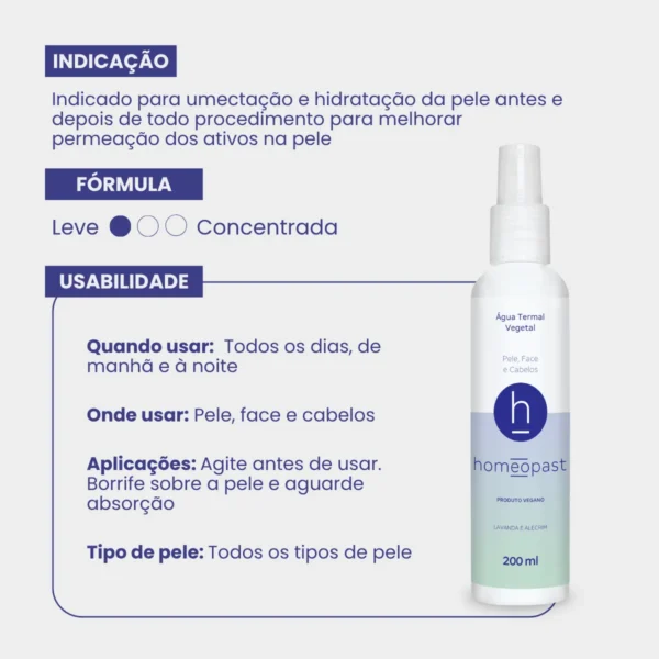 Água Termal em Spray 200ml Homeopast - Imagem 4