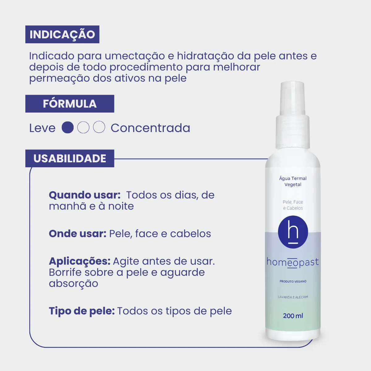 Água Termal em Spray 200ml Homeopast - Imagem 4