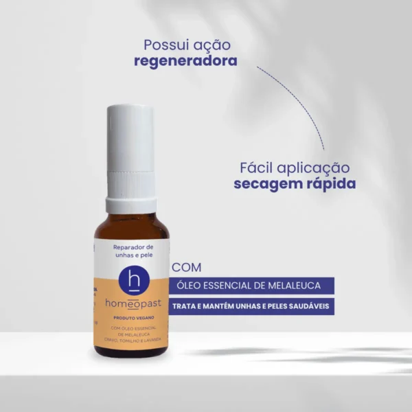 Reparador de Unhas e Pele em Spray 30ml Homeopast - Imagem 3