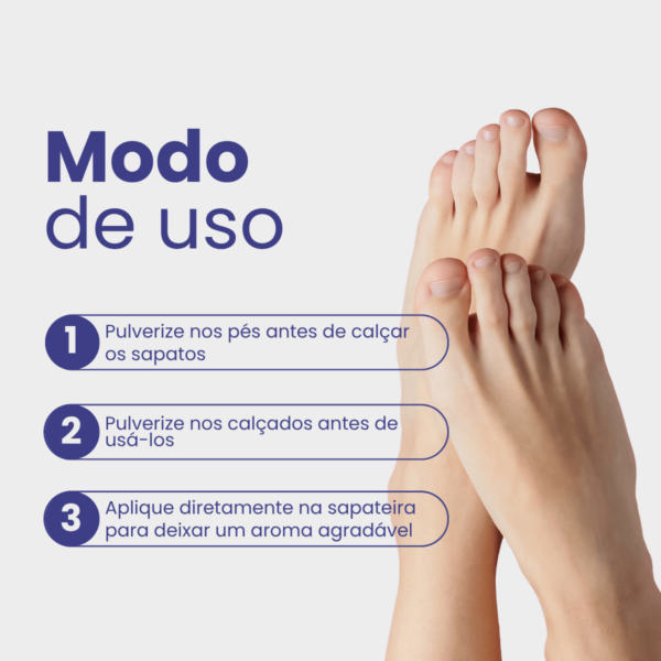 Desodorante Vegano Para Pés 120ml Homeopast - Imagem 5