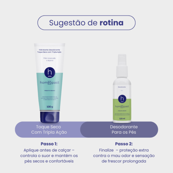 Desodorante Vegano Para Pés 120ml Homeopast - Imagem 6